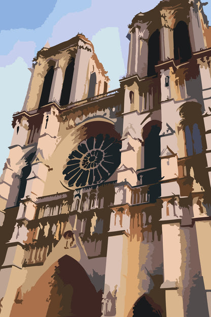 Paint by Numbers - Notre Dame tæt på