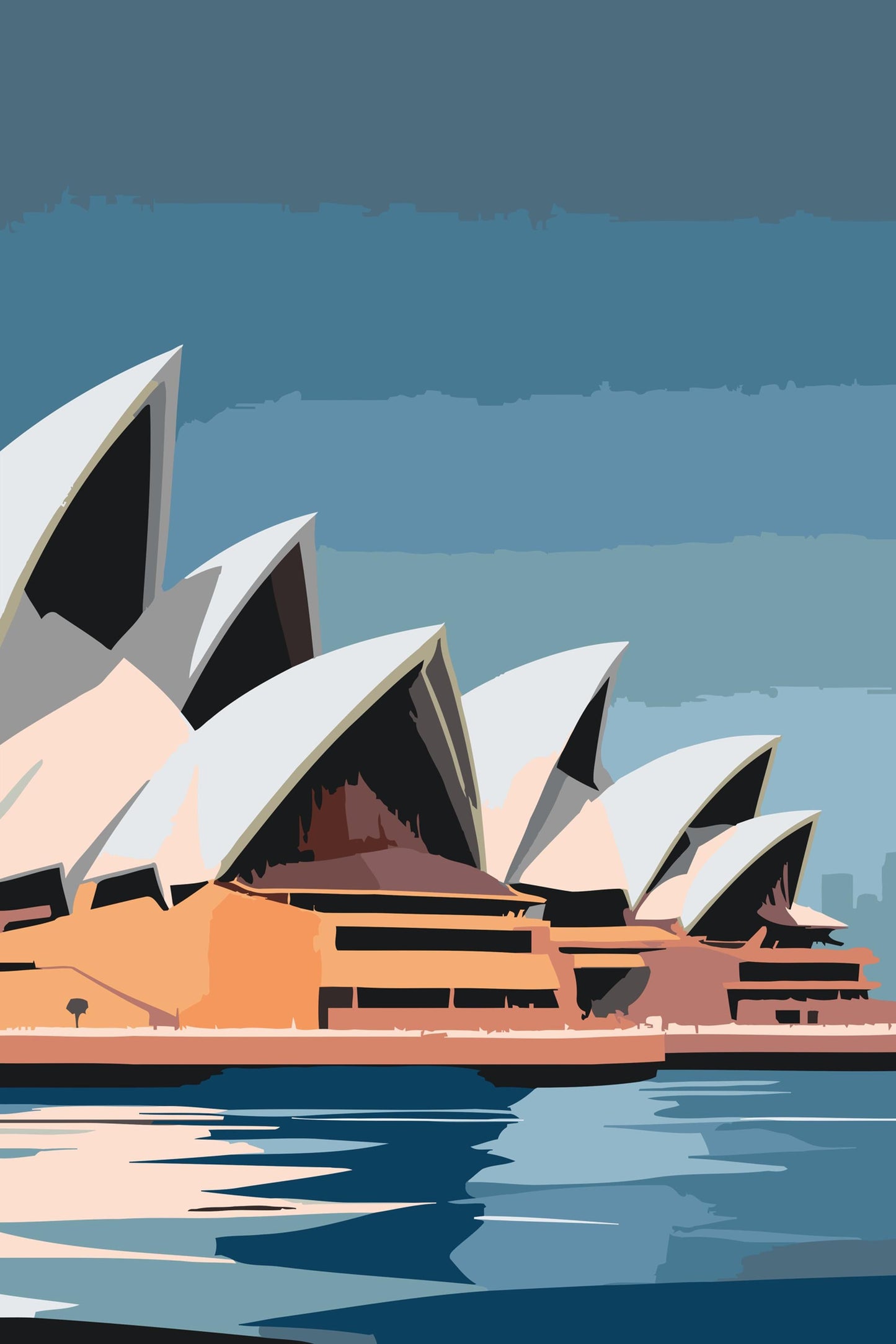Paint by Numbers - Sydney Opera House tæt på
