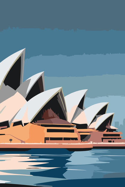 Paint by Numbers - Sydney Opera House tæt på