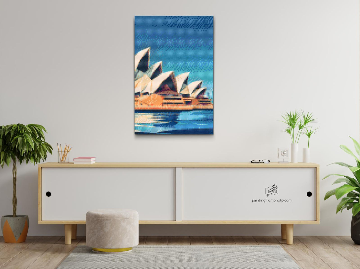 Diamond Painting - Sydney Opera House tæt på