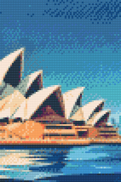 Diamond Painting - Sydney Opera House tæt på