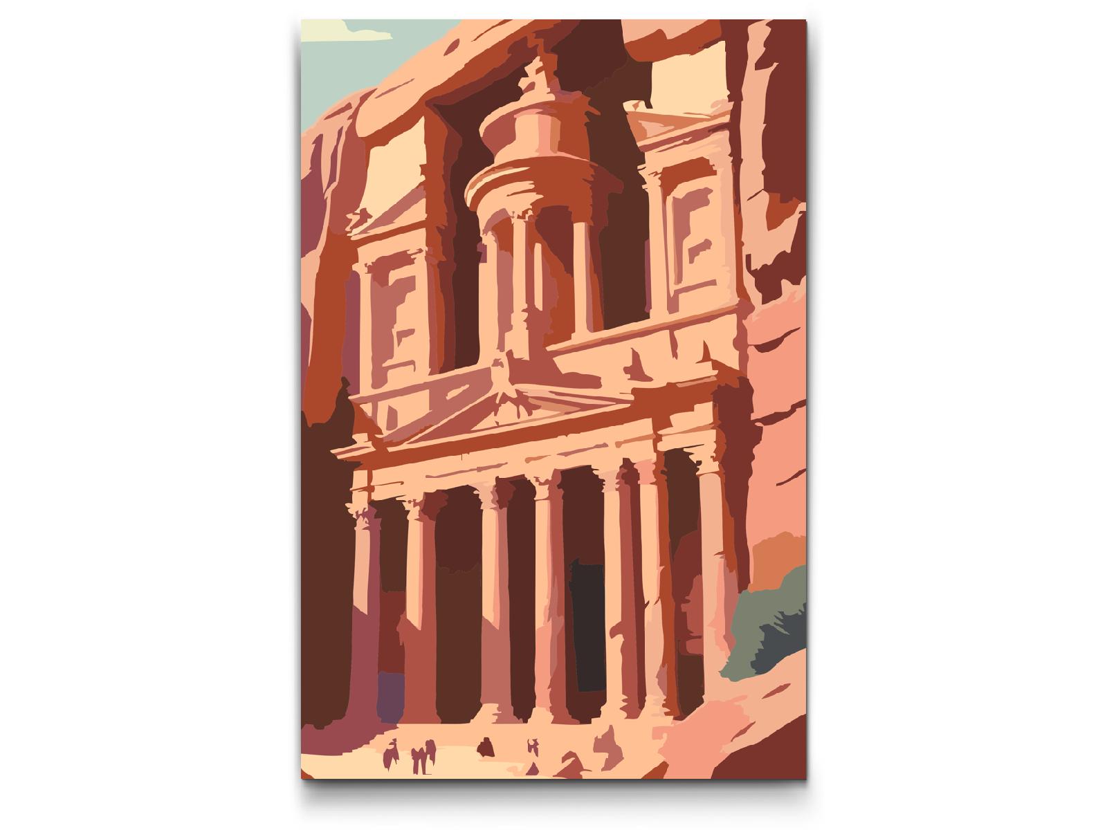 Paint by Numbers - Petra, Jordan tæt på