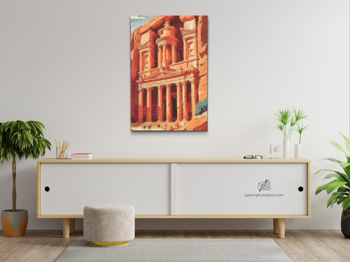 Diamond Painting - Petra, Jordan tæt på