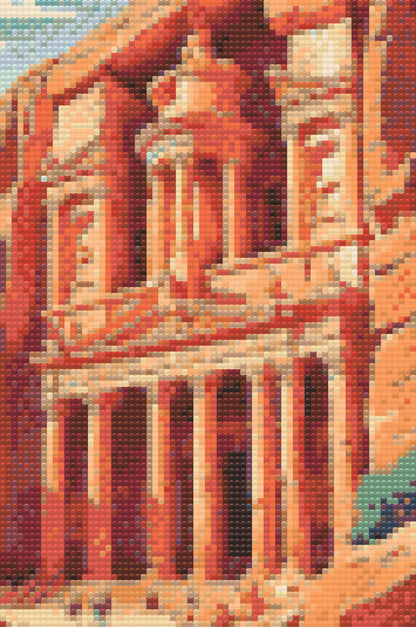 Diamond Painting - Petra, Jordan tæt på