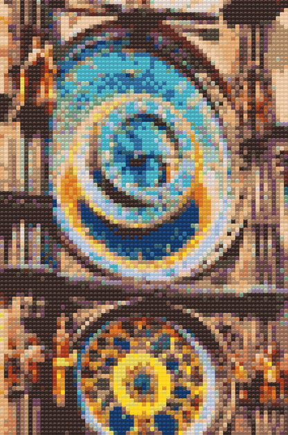 Diamond Painting - Prags astronomiske ur tæt på