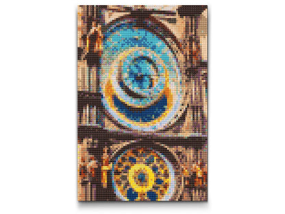 Diamond Painting - Prags astronomiske ur tæt på