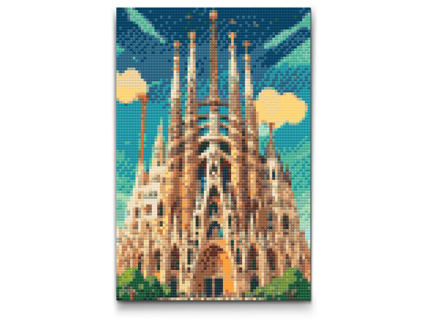Diamond Painting - Sagrada Familia tæt på