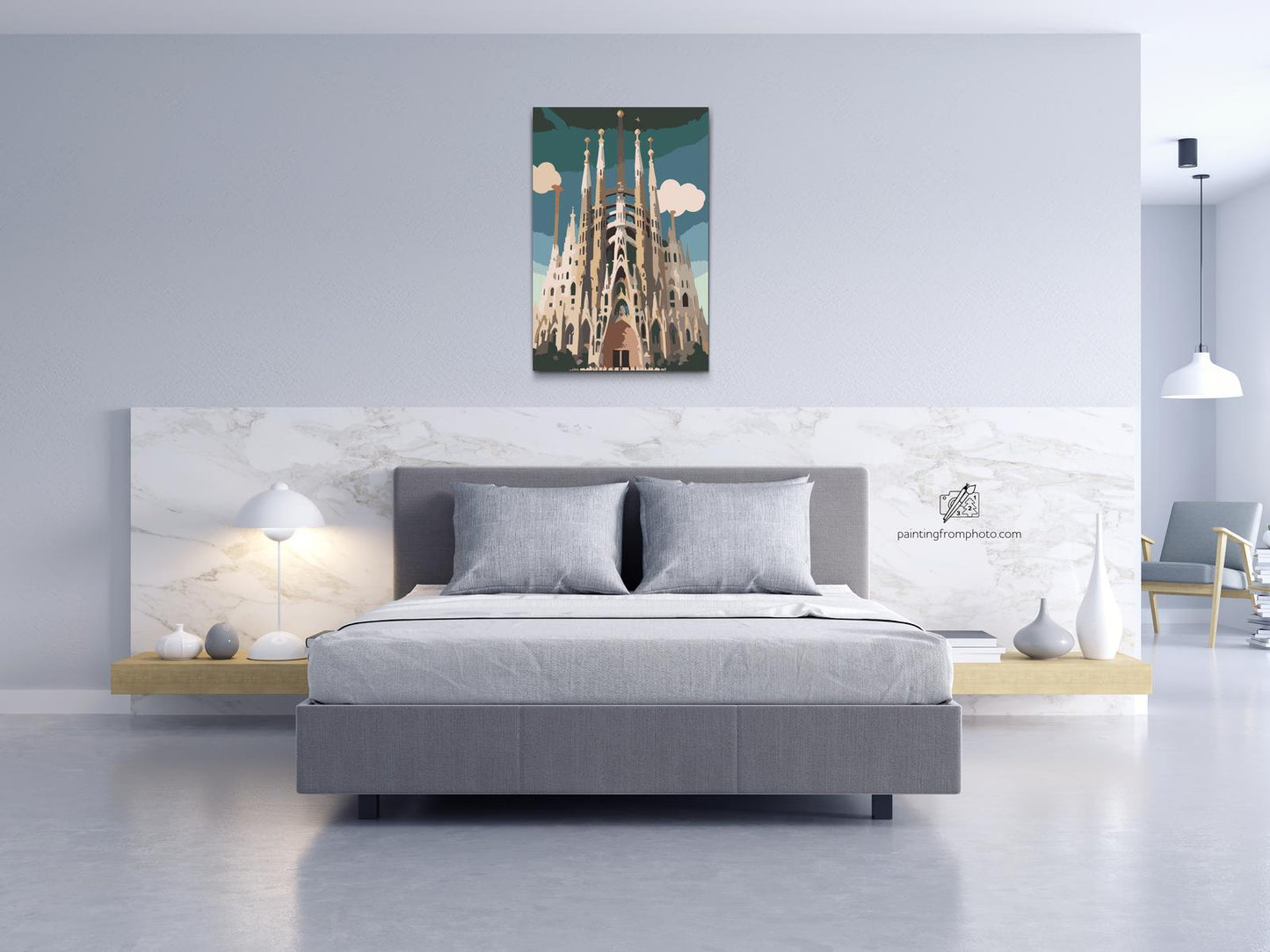 Paint by Numbers - Sagrada Familia tæt på