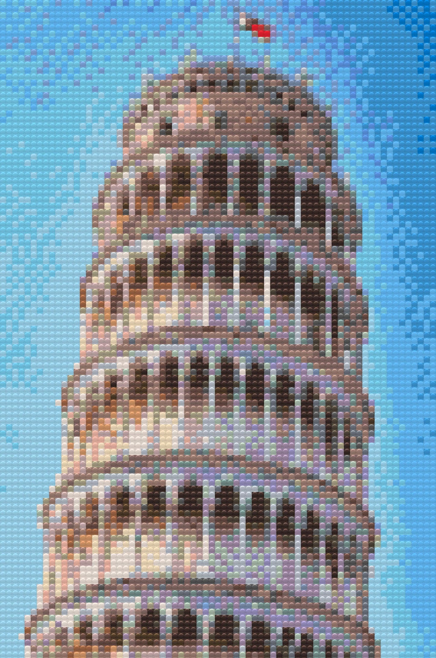 Diamond Painting - Nærbillede af det Skæve Tårn