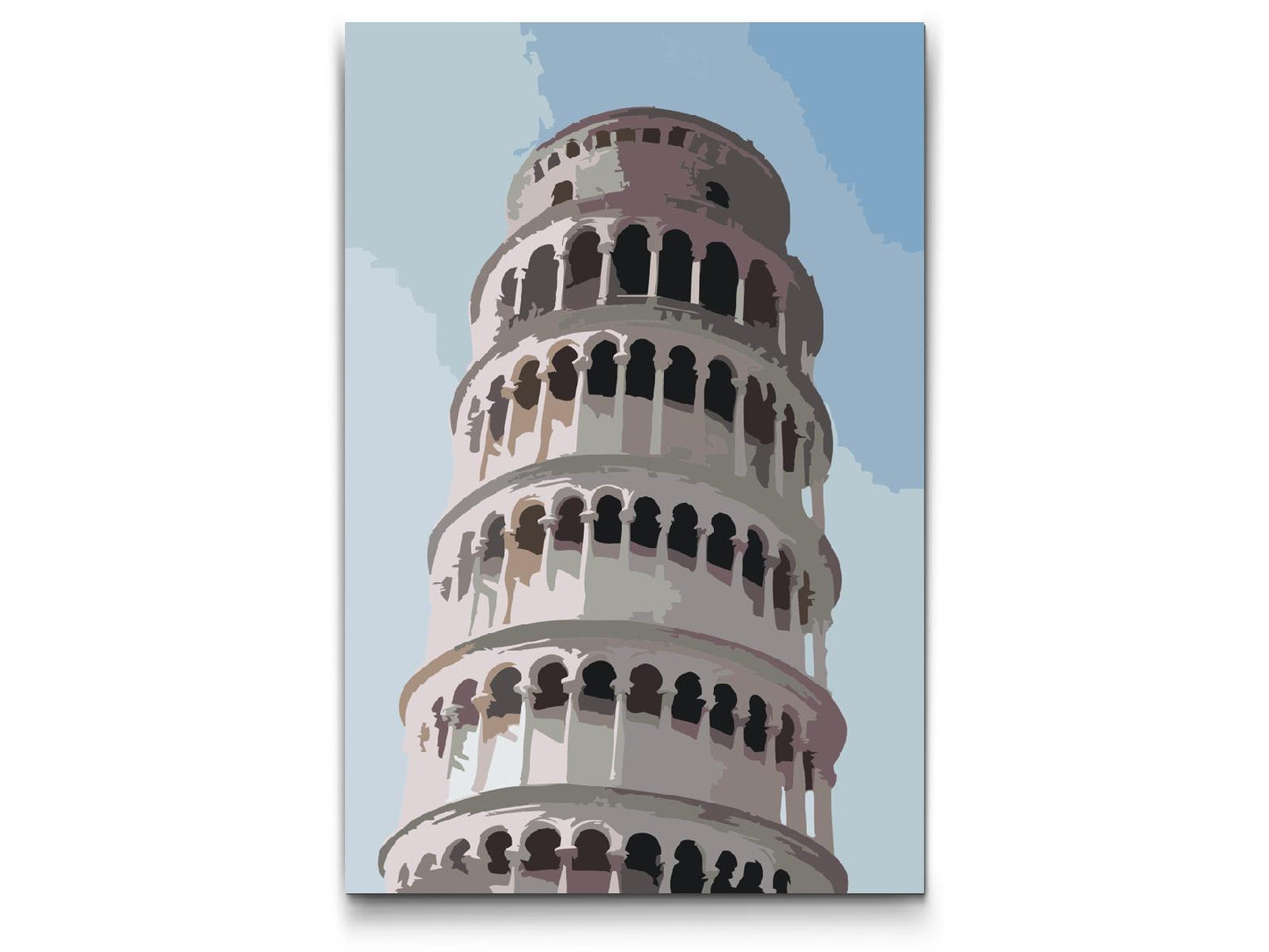 Paint by Numbers - Nærbillede af det Skæve Tårn