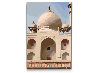 Paint by Numbers - Taj Mahal tæt på