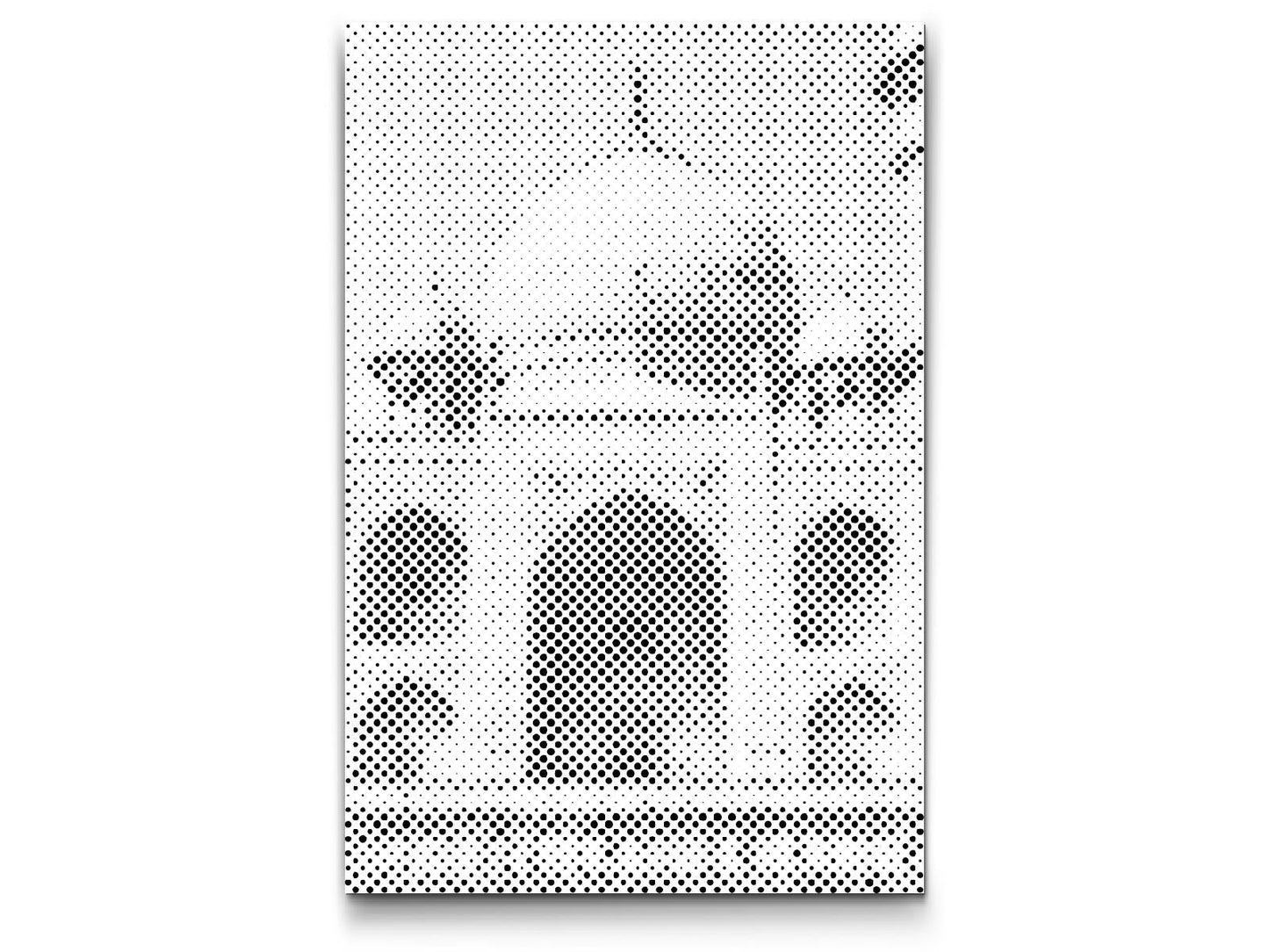 Mal-med-prikker -  Taj Mahal tæt på
