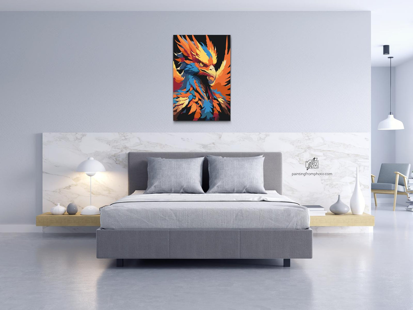 Paint by Numbers - Farverig føniks