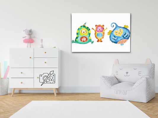 Diamond Painting - Søde monstre