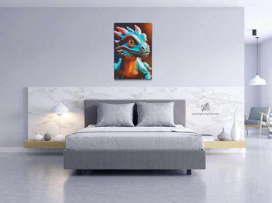 Diamond Painting - Farverig drage