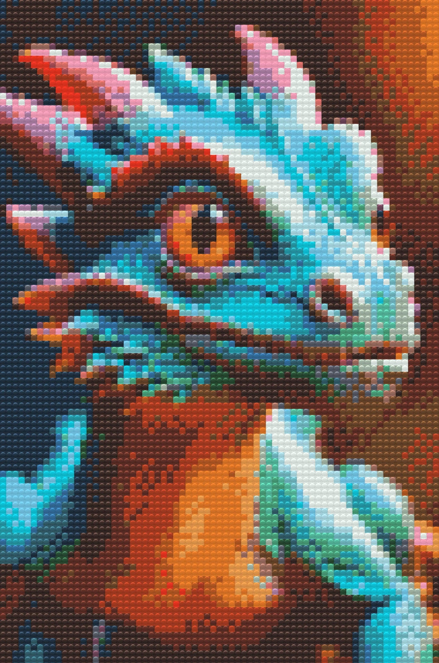 Diamond Painting - Farverig drage