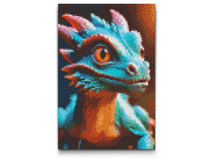 Diamond Painting - Farverig drage