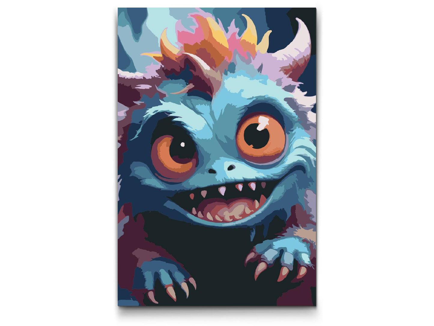 Paint by Numbers - Sødt monster fra en fantastisk skov