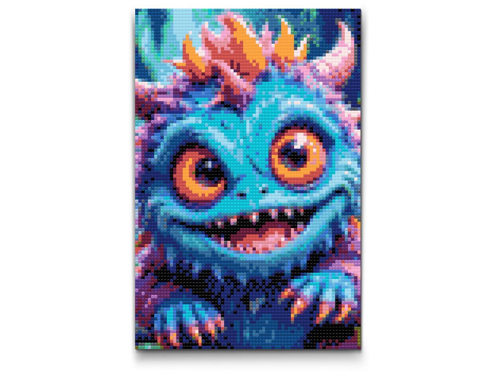 Diamond Painting - Sødt monster fra en fantastisk skov