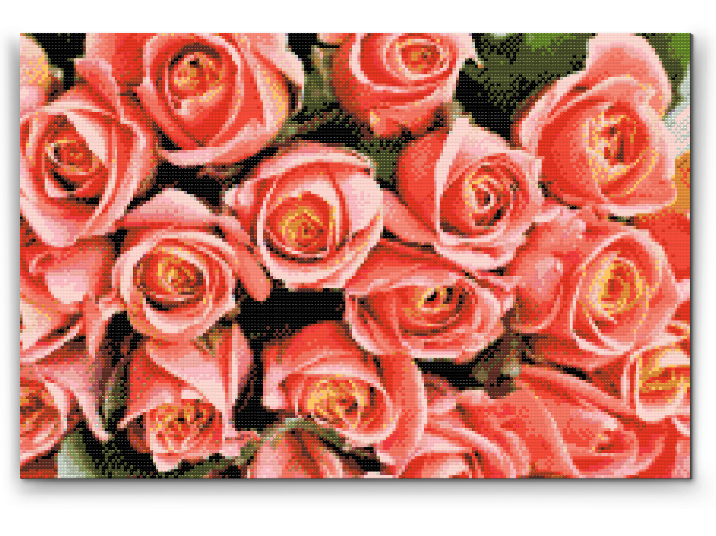 Diamond Painting - Bouguet af Roserne