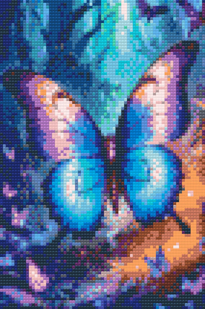 Diamond Painting - Magisk sommerfugl