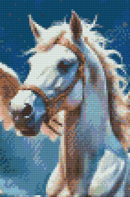 Diamond Painting - Hvid Pegasus i skyerne