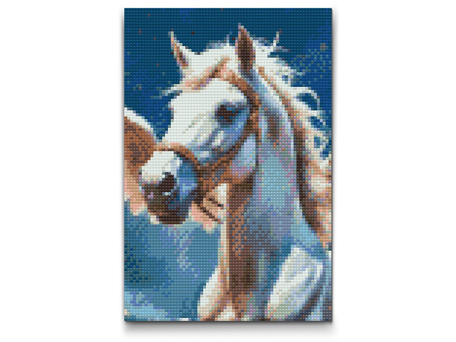 Diamond Painting - Hvid Pegasus i skyerne