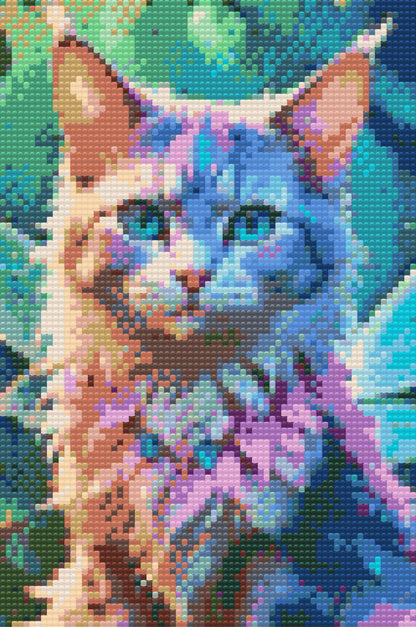 Diamond Painting - Magisk bevinget kat