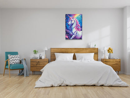 Diamond Painting - Enhjørning fra den fortryllede skov