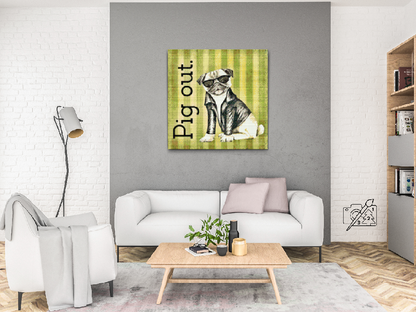 Diamond Painting - Mops med briller