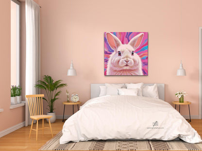 Diamond Painting - Kanin i nuancer af pink