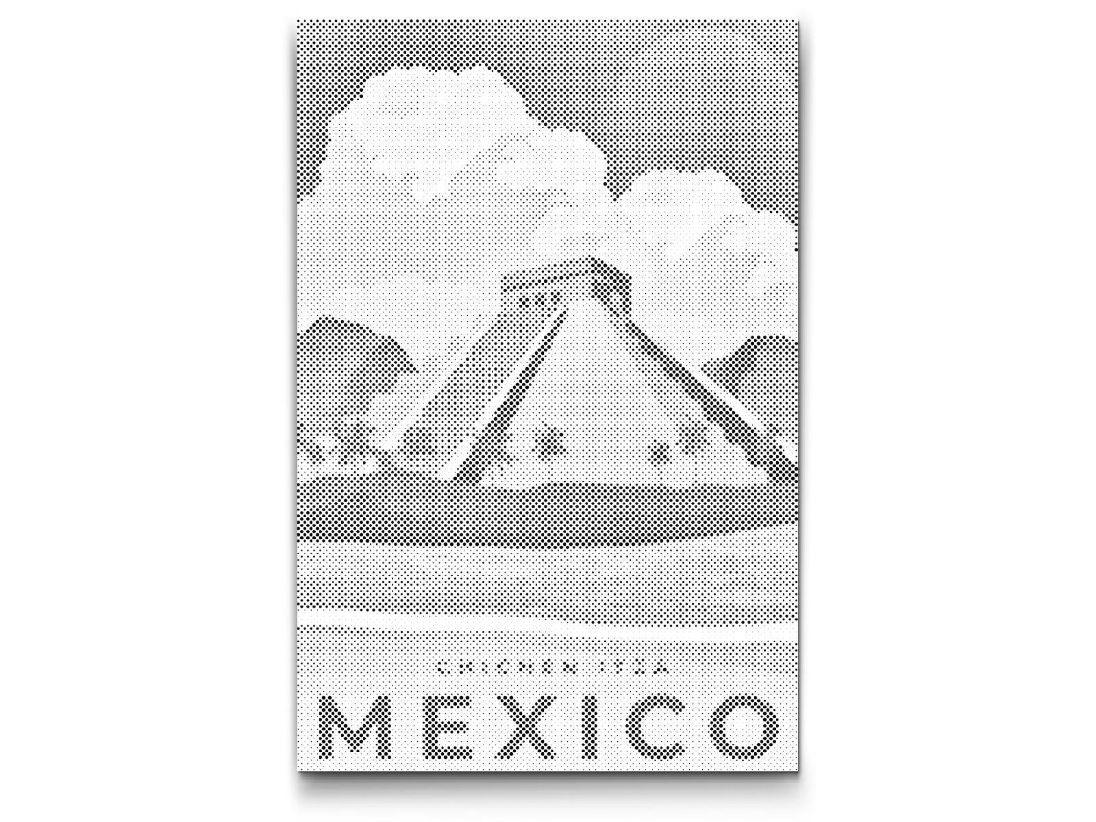 Mal-med-prikker -  Chichén Itzá, Mexico