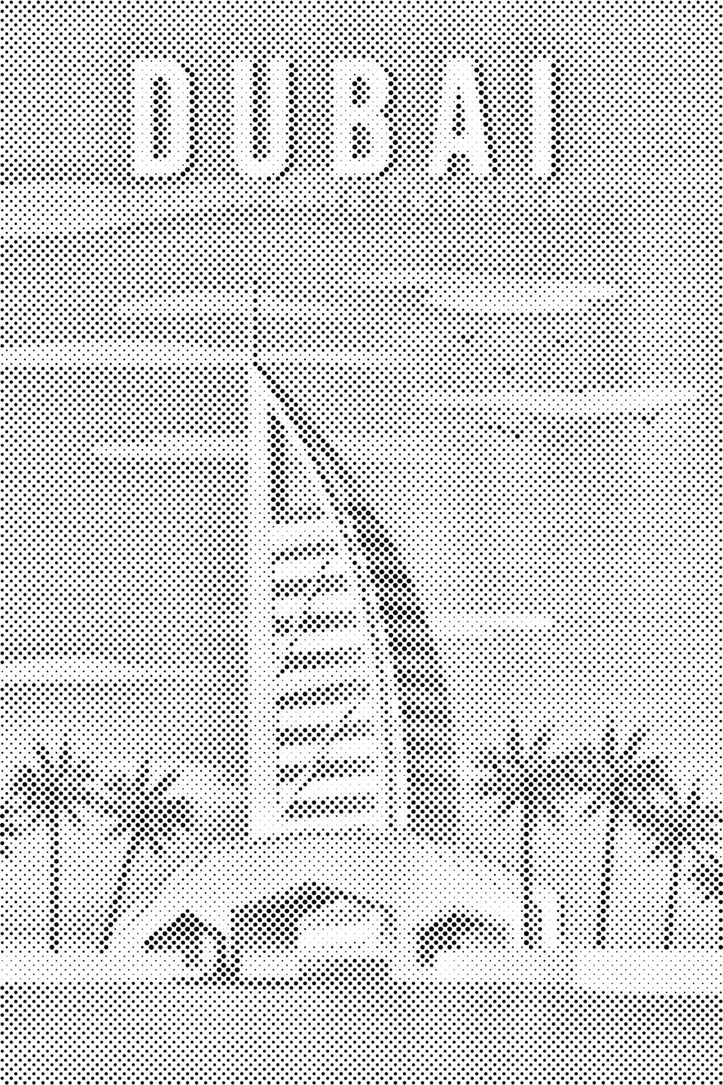 Mal-med-prikker -  Dubai, De Forenede Arabiske Emirater