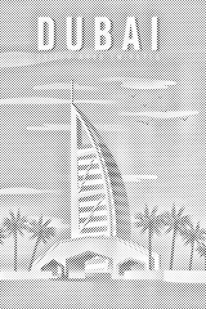 Mal-med-prikker -  Dubai, De Forenede Arabiske Emirater