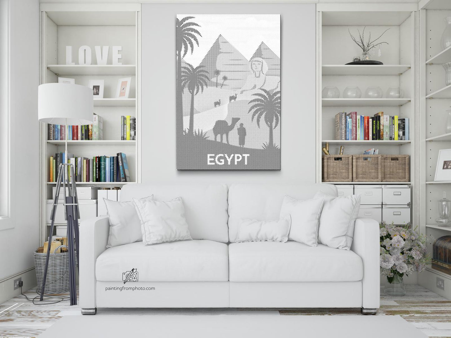 Mal-med-prikker -  Egypten