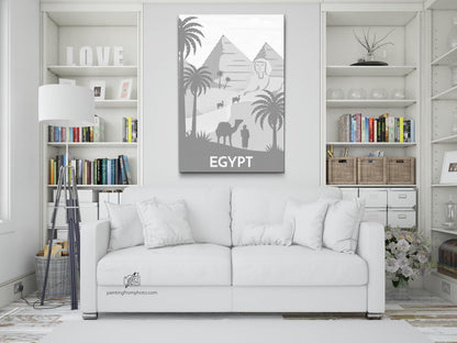 Mal-med-prikker -  Egypten