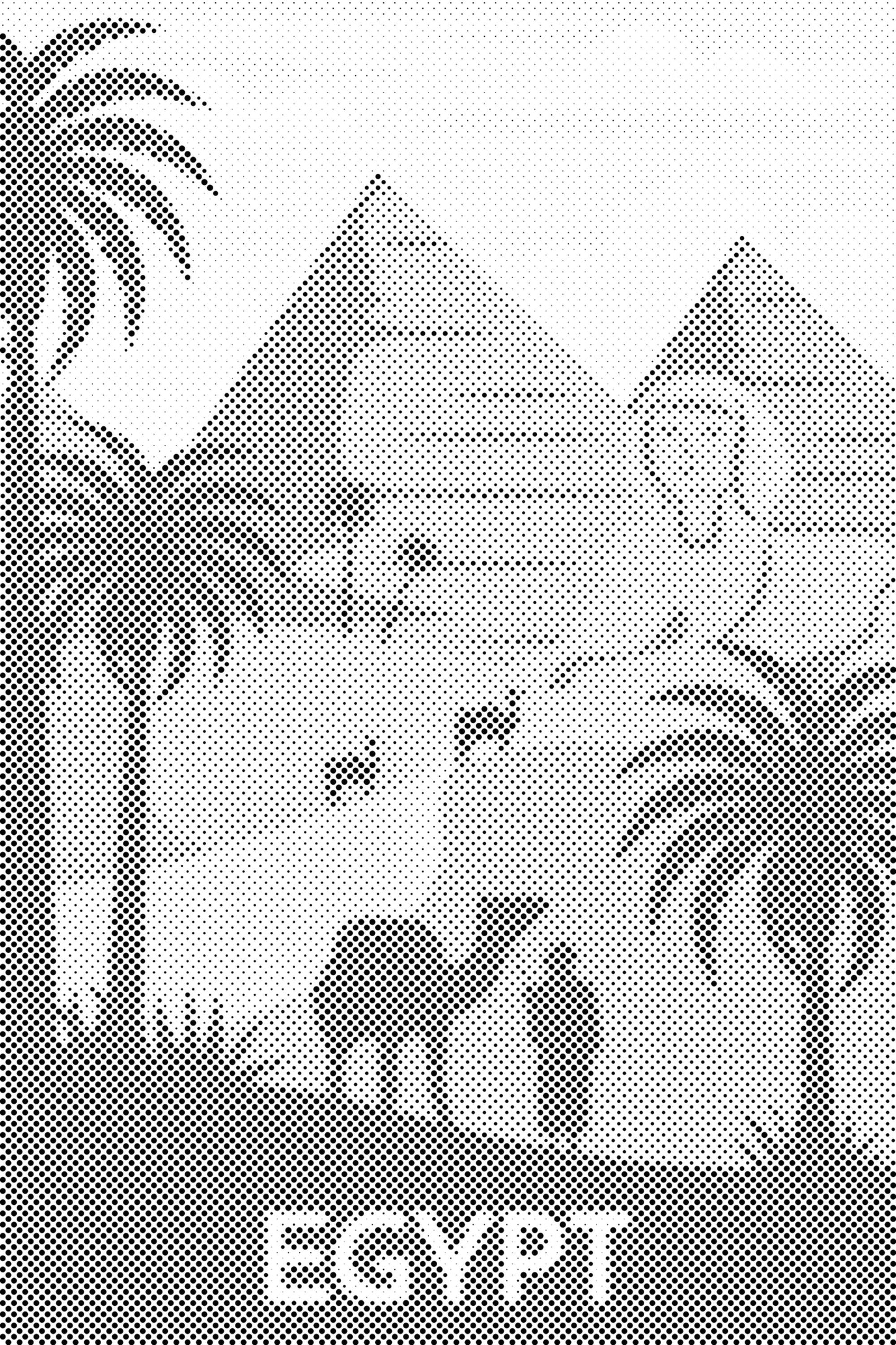 Mal-med-prikker -  Egypten