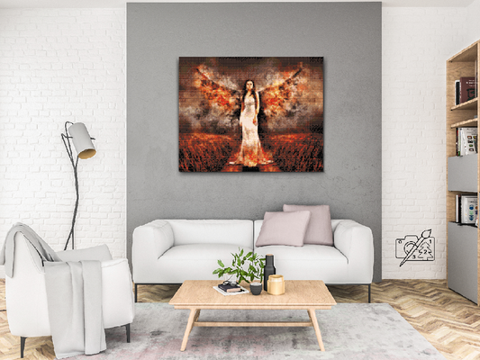 Diamond Painting - Engel i Flammer