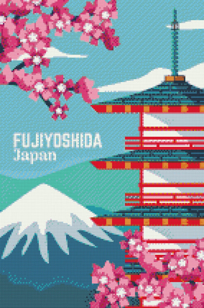 Diamond Painting - Fujiyoshida, Japan