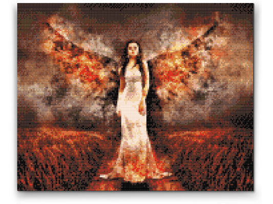 Diamond Painting - Engel i Flammer
