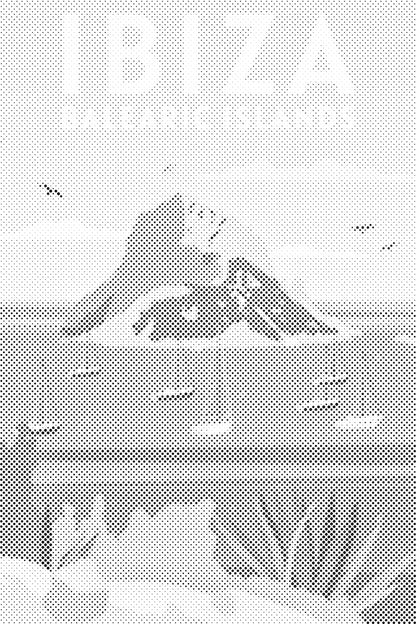 Mal-med-prikker -  Ibiza, Balearerne