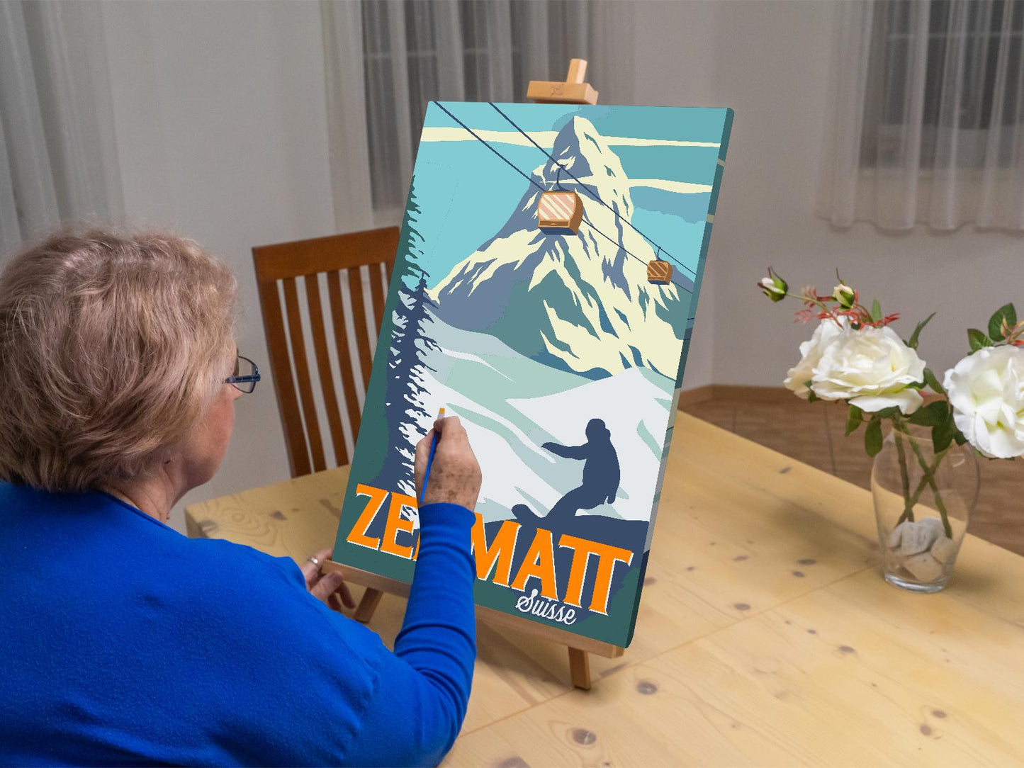 Paint by Numbers - Zermatt, Schweiz