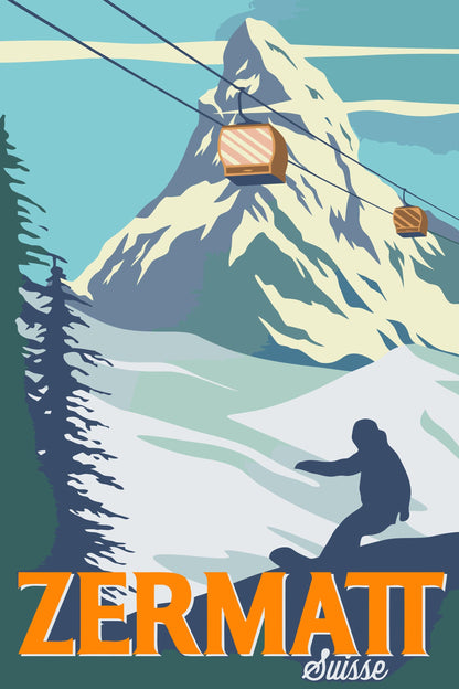Paint by Numbers - Zermatt, Schweiz