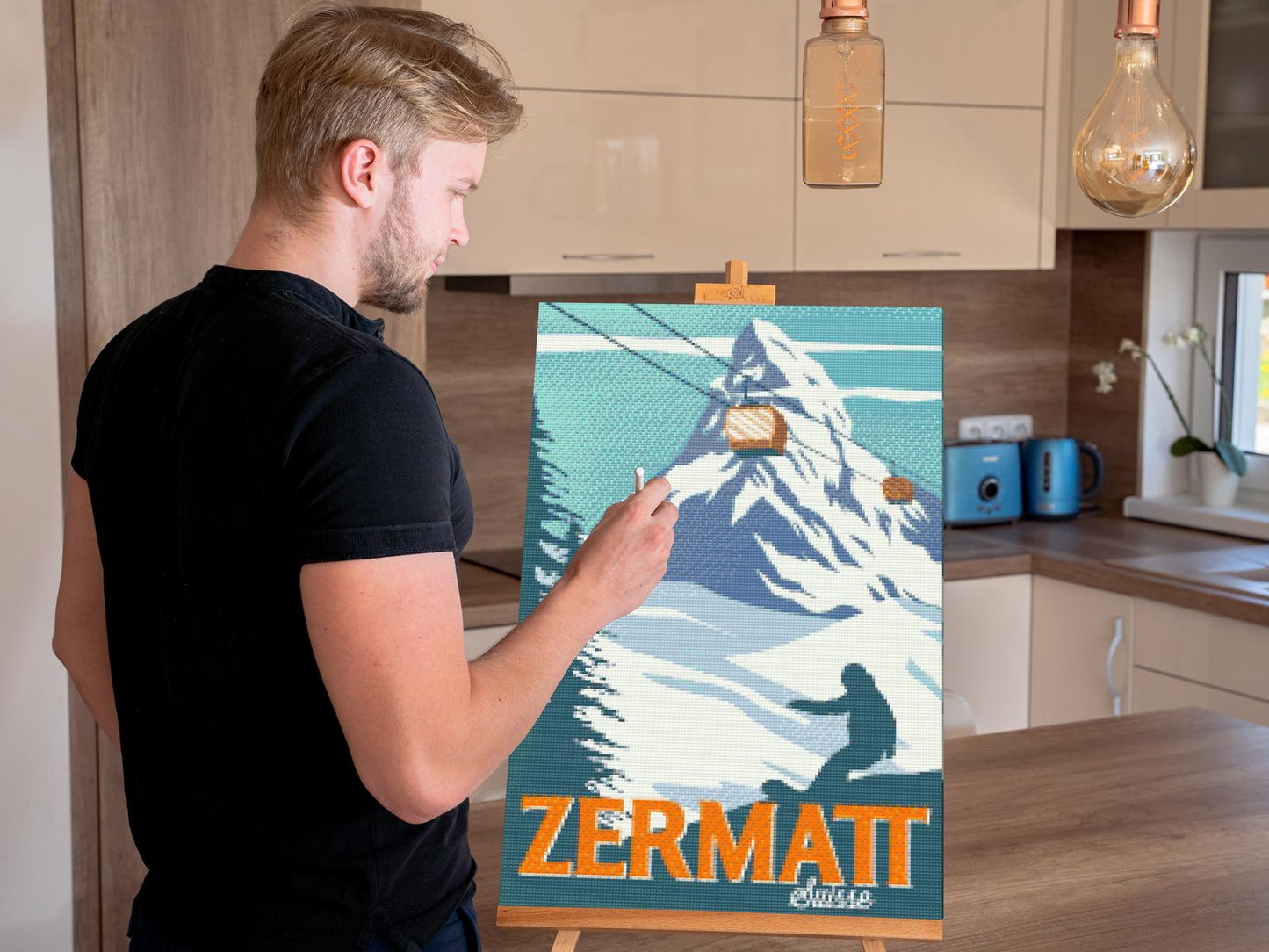 Diamond Painting - Zermatt, Schweiz