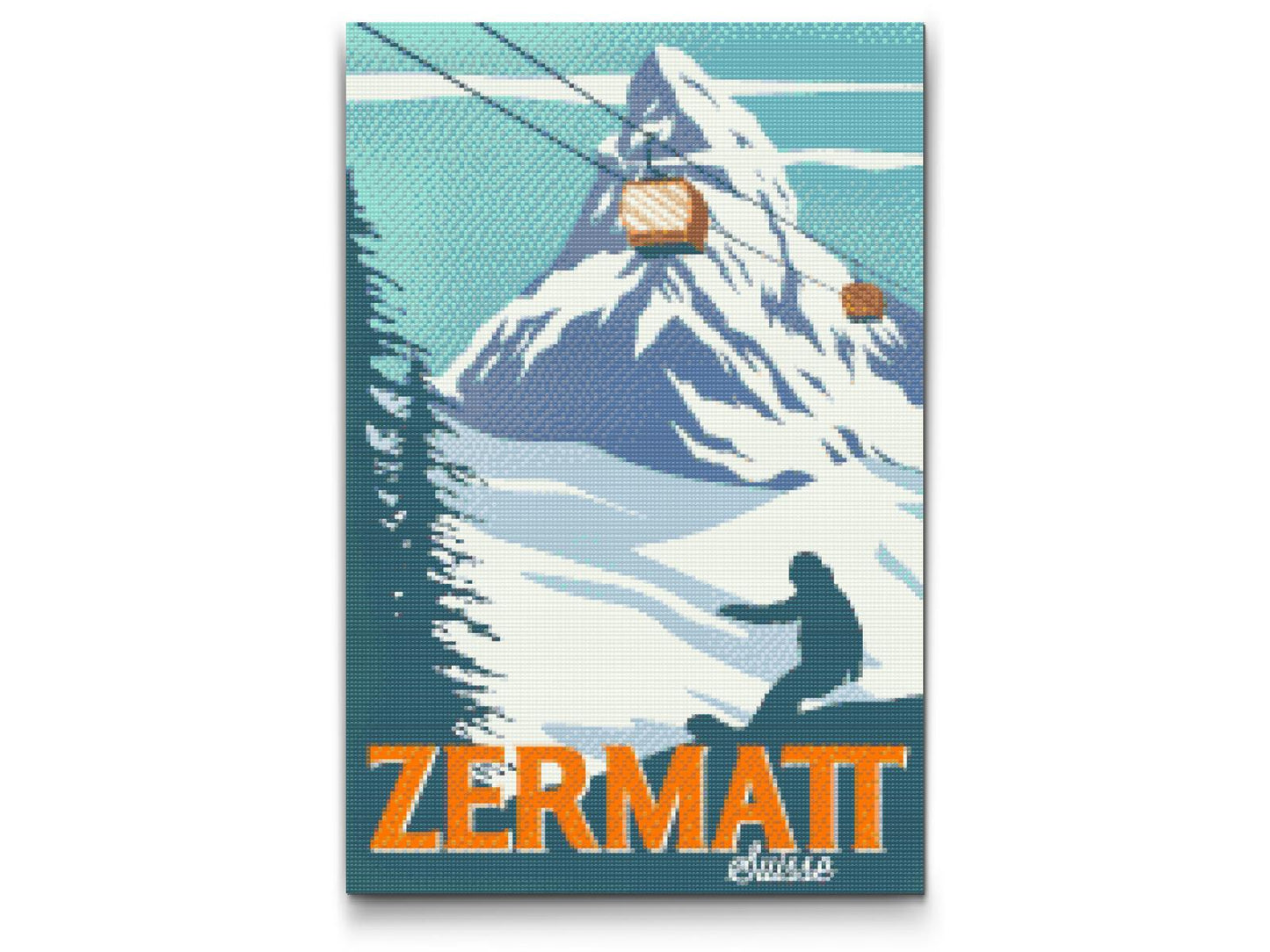 Diamond Painting - Zermatt, Schweiz