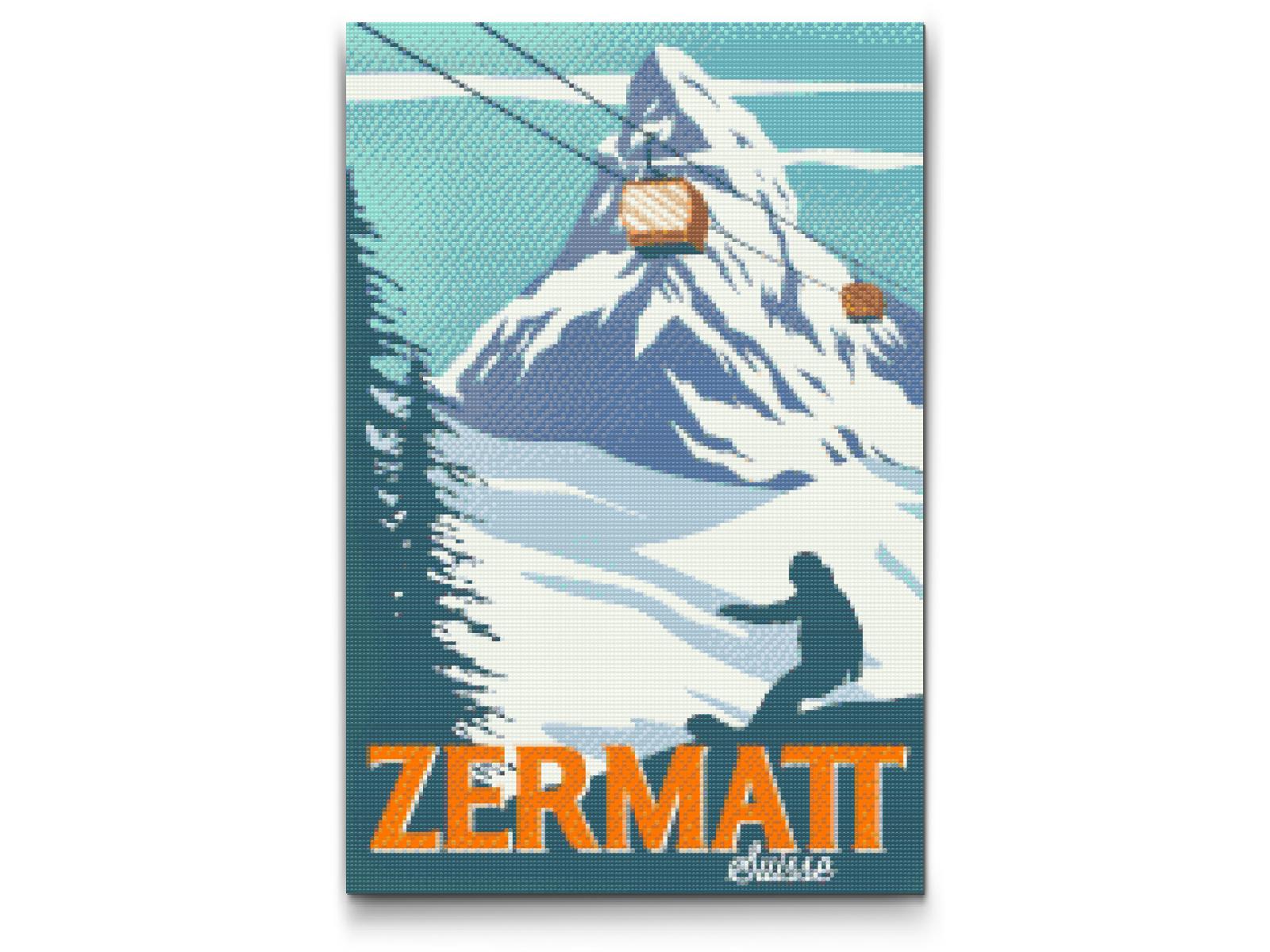 Diamond Painting - Zermatt, Schweiz