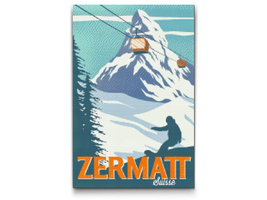 Diamond Painting - Zermatt, Schweiz