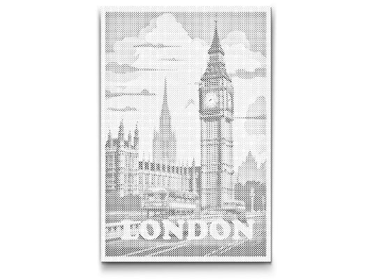 Mal-med-prikker -  London, Storbritannien