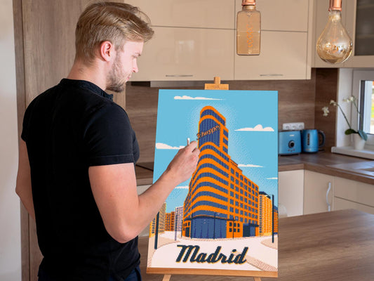 Diamond Painting - Madrid, Spanien