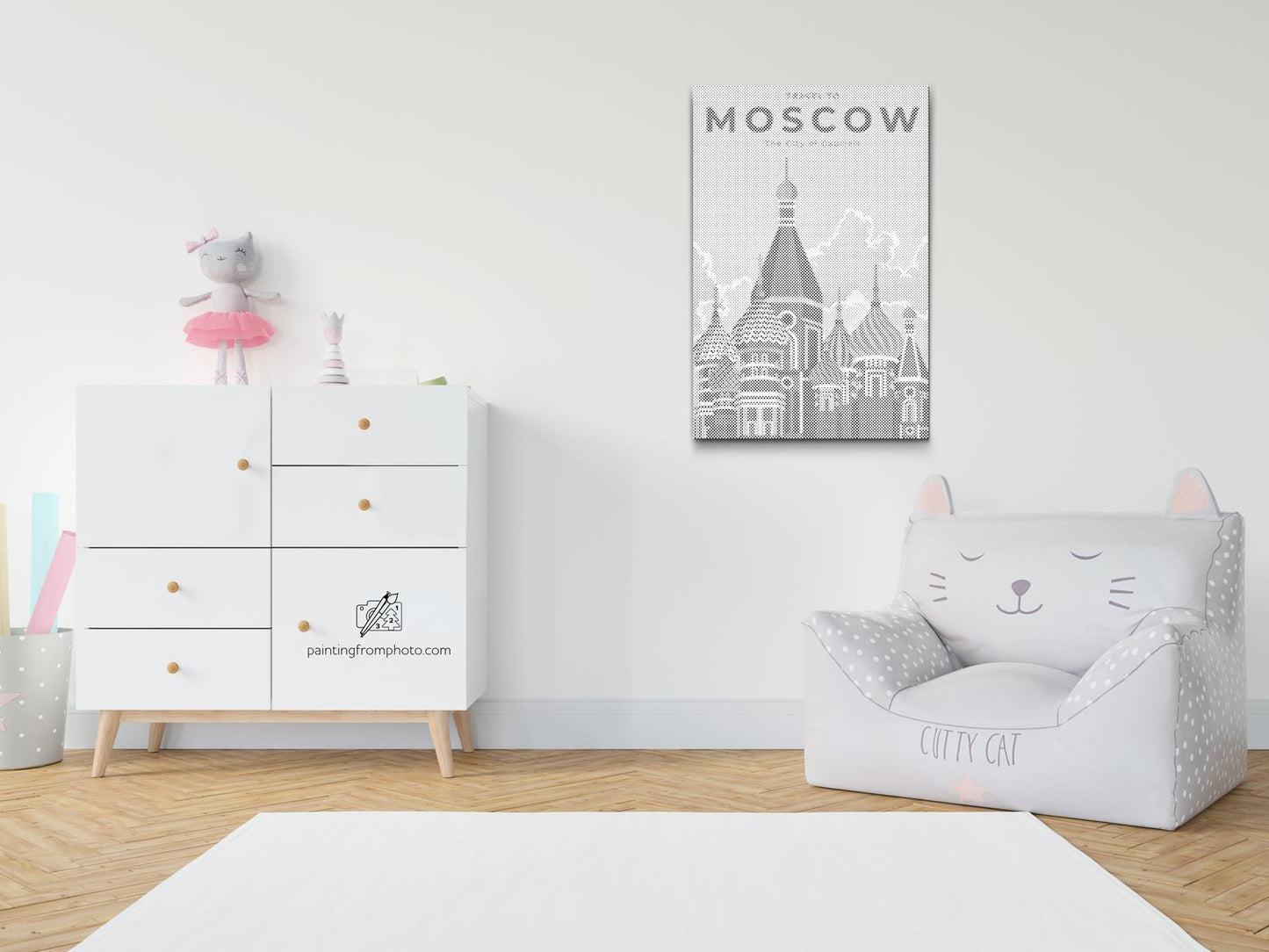 Mal-med-prikker -  Moskva, Rusland